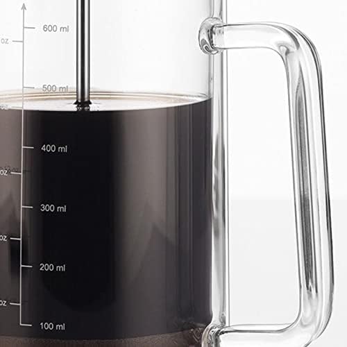 Decdeal Double Walled French Coffee Maker Borosilicate Glass Coffee Pot - Image 3