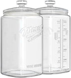 Ritayedet 2 Pack 1.5 Gallon Glass Jar with Lid, Wide Mouth Mason Jar by Ritayedet