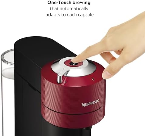 Nespresso Vertuo Next Coffee and Espresso Machine by Breville, Cherry Red, 1.1 Liters - Image 2