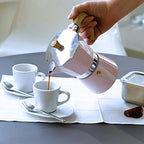 Gnali & Zani VEZ006/IND/GREEN Venezia - Coffee Maker Green, 6 Tassen Espresso, Aluminium - Image 3