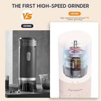 First Grind-While-Charging Rechargeable Coffee Grinder, 1.7X Faster Grinding with Portable Electric Burr Coffee Grinder with 38 Adjustable Grind Settings (CERAMIC BURR - White - Touch screen control) - Image 2
