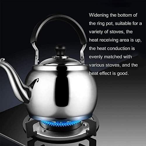 Tea Kettle Gas Kettle an Stovetop Water Kettle and Stainless Steel Stovetop Safe Teapot an Induction Whistling Stovetop Kettle Stove Top Whistling Tea Kettle (Onecolor 6.8l) - Image 3