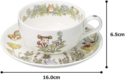 Noritake T97285A/4660-2 Milk Tea Cup & Saucer, 11.8 fl oz (325 cc), My Neighbor Totoro, Dandelion, Microwave Safe, 1 Guest, Bone China - Image 7