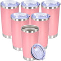20 oz Tumbler Insulated Tumblers Stainless Steel Coffee Mug,Pink 6PCS by Providethebestproducts