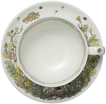 Noritake T97285A/4660-3 My Neighbor Totoro Milk Tea Cup & Saucer, 11.8 fl oz (325 cc), Snake Strawberry Version, Microwave Safe, 1 Guest, Bone China - Image 5
