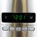 Kenmore Drip Coffee Maker - 12 Cup Programmable Cafe Machine With Glass Pot, Regular & Bold Brew, Auto Shut Off Large Water Reservoir, Reusable Filter, Kitchen Appliances For Cafeteria Barista, Black - Image 3