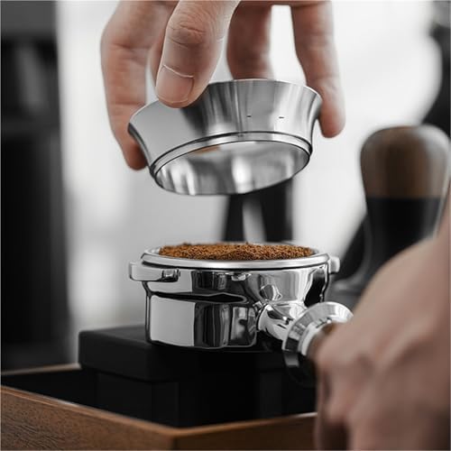 51mm/53mm/54mm/58mm Stainless Steel Espresso Coffee Dosing Funnel Ring Universal Portafilter Barista Tool(1pcs 51mm) - Image 6