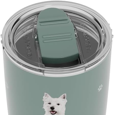 SERENGETI Westie 20 Oz. Stainless Steel, Vacuum Insulated Tumbler with Spill Proof Lid - 3D Print - Insulated Travel mug for Hot or Cold Drinks (Westie Tumbler) - Image 5