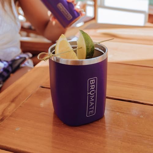 BrüMate Rocks - 12oz 100% Leak-Proof Insulated Lowball Cocktail & Whiskey Tumbler - Double Wall Vacuum Stainless Steel - Shatterproof - Camping & Travel Tumbler & Cocktail Glass (Aqua) - Image 5
