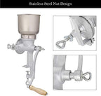 500lb Manual Grain Grinder Aluminum Alloy Dry Mill Home Hand-Cranked Adjustable Grinding Fineness Powder Machine with Ergonomic Handle for Wheat Coffee Beans Corn Spices Herbs Silver - Image 5