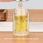 2025 Glass Tea Infuser Bottle with Heat-Insulated Design, Portable Double Glazed Cup for Loose Leaf Tea, 420ml/14.8oz, Includes Infusifier for Perfect Tea Brewing - Image 5