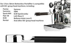 LILQ 58mm Bottomless Naked 2 Ears Lay Flat Portafilter Compatible with Profitec GO and E61 Grouphead Machines– Includes 18–20g Basket - (Walnut, 58mm For E61) - Image 3