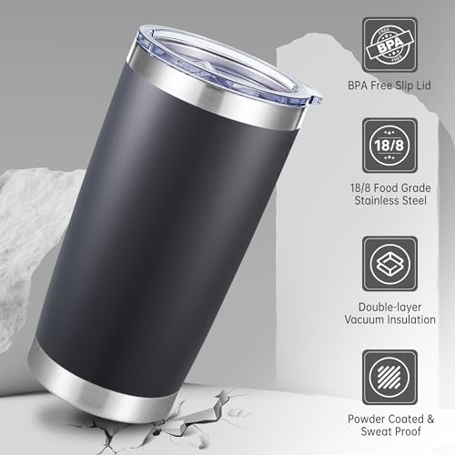 20 oz Tumblers Bulk Stainless Steel Tumbler with Lid, 12 Pack - Image 3