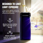 Infinity Jars 1 L Airtight Coffee Canister, UV Glass Coffee Bean Storage - Image 4