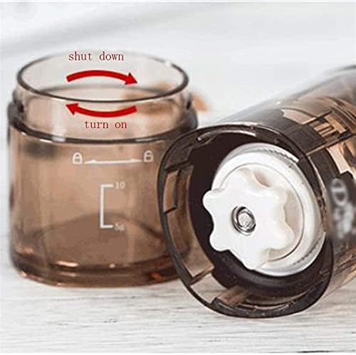 Manual Coffee Grinder with Ceramic Burrs, Hand Coffee Mill with Two Containers Adjustable Coarseness for Home, Office and Travelling - Image 4