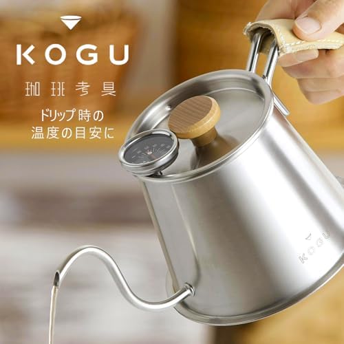 KOGU Coffee Instrument Thermometer, Made in Japan, Stainless Steel, Coffee, Drip, Suitable Temperature, Clip Type, 0-100 °C, 42161, Tsubamesanjo Shimomura - Image 2