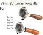 Compatible For Profitec Pro 300 58MM Bottomless Portafilter - Image 2