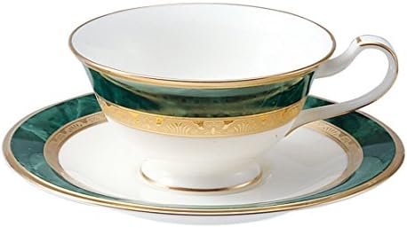 Noritake T59587/4712 Cup & Saucer (Both Coffee and Tea) 220cc Fitzgerald Green Bone China by Noritake