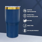 20 oz Tumbler Bulk Stainless Steel Tumblers with Lids and Straws Navy - Image 3