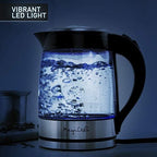 MegaChef 1.8Lt Stainless Steel body and Glass Electric Tea Kettle - Image 6