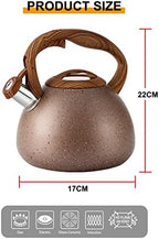 Whistling Tea Kettle for Stove Top Stainless Steel Teakettle with Wooden Anti-Hot Handle Kitchen Kettle Stovetop for Hot Boiling Water Coffee Teapots, - Image 7