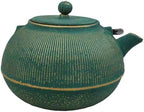 Ebros Gift Traditional Oriental Tetsubin Cast Iron Teapot With Enameled Interior 27oz Asian Japanese Chinese Fusion Housewarming Tea Pot Accent (Tokusa Green And Gold Gradient) - Image 5