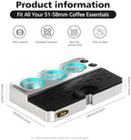 Bincoo Espresso Tamping Station - Lightweight Organizer with Removable Mat, Fits 58/54/53/51mm Portafilters, Tmaper, Non-Slip Base, Compact Coffee Bar Space Saver - Image 4