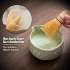 Buucup Matcha Whisk Set, Ceramic Matcha Kit Set with Bowl & Tools, Green - Image 5