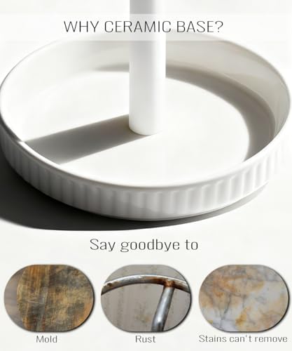 VROOMIUM Ceramic Coffee Mug Holder,Extra-Large and Stable, Fits 20oz, White - Image 2