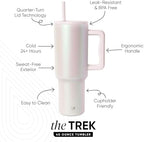 Simple Modern Tumbler with Handle and Straw | 40oz | Pearlescent - Image 2