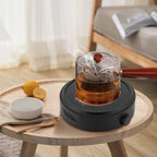 Electric Mini Stove, Portable Hot Plate 700W 110V Electric Stove for Boiling Water, Making Tea and Coffee, 8 * 2.8inch (Black) - Image 4