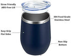 MEWAY 12oz Wine Tumbler Mix Color 12 Pack Bulk Gifts for Women, Vacuum Stainless Steel Travel Mug with Lid,Insulated Stemless Wine Cup Glass for Coffee,Cocktails,Drinks(Mix,Set of 12) - Image 5