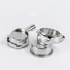 Coffee Machine Portafilter Handle,Compatible With Gaggia,Modified Filter 58MM Bottomless Hollow Stainless Steel filter basket(58mm-silver) - Image 4