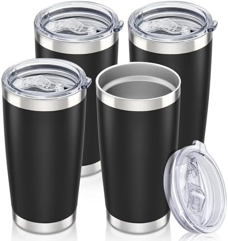 20 oz Tumbler with Lid Stainless Steel Insulated Tumblers Bulk Cups Mug by Orebigo