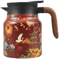Vintage Floral Tea Stainless Steel Tea Kettle Drip-Proof Tea Pot With Tea Infuser Mini Thermo Coffee Pot Home Teaware (Style 4) by Unknown