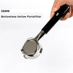 58MM 3ears Bottomless Hollow Portafilter,Compatible With Barsetto,Compatible For OsterH10A Espresso Coffee Handle Stainless Steel Accessories(58MM-Barsetto-head) - Image 4