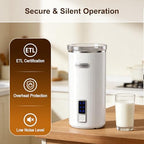 COSTWAY 6-in-1 Electric Milk Frother with Stainless Steel Interior - Image 4