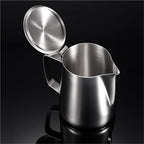 Milk Frothing Pitcher Stainless Steel Milk Frothing Pitcher With Lids Steam Coffee Barista Kettle Cream Cup Jug(950ml) - Image 5