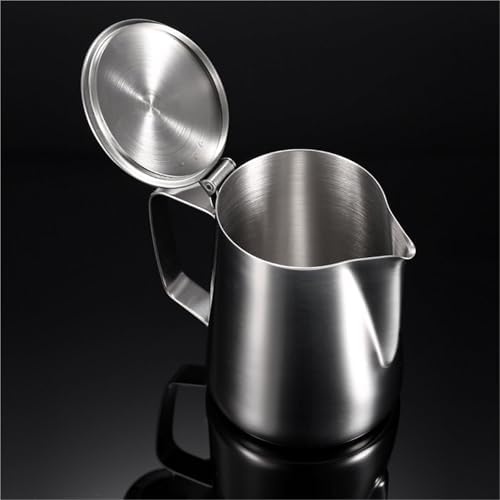 Stainless Steel Milk Frothing Pitcher with Lids Steam Coffee Barista Kettle Milk Cream Cup Jug for Coffee(1950ml) - Image 5