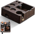 Bincoo Espresso Tamping Station & Knock Box, 2-in-1 Coffee Powder Station for 51/53/54/58mm Portafilter, Anti-Slip ABS Espresso Accessories Organizer, Tamper Base & Coffee Grounds Bin by Bincoo