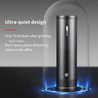 Electric Coffee Grinders, Portable Burr Grinder Capacity 50g w/Magnetic Cover,External Adjustable Setting, Aluminum Alloy Body, 800mAh Battery(Stand not Included) (Black) - Image 3