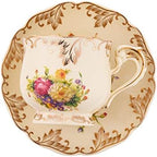 Tea Cups and Saucers Set of 2, 8 Oz (Colorful Floral) - Image 6