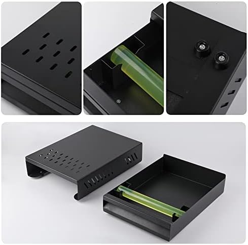 Espresso Knock Box Drawer Large Coffee Grounds Container Stainless Steel Coffee Knock Box Espresso Accessories Espresso Puck Knock Box Espresso Dump Bin Coffee Bar Accessories (BLACK) - Image 6