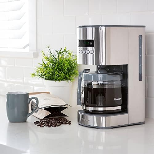 Kenmore Drip Coffee Maker - 12 Cup Programmable Cafe Machine With Glass Pot, Regular & Bold Brew, Auto Shut Off Large Water Reservoir, Reusable Filter, Kitchen Appliances For Cafeteria Barista - Image 2