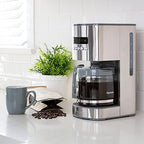 Kenmore Drip Coffee Maker - 12 Cup Programmable Cafe Machine With Glass Pot, Regular & Bold Brew, Auto Shut Off Large Water Reservoir, Reusable Filter, Kitchen Appliances For Cafeteria Barista - Image 2