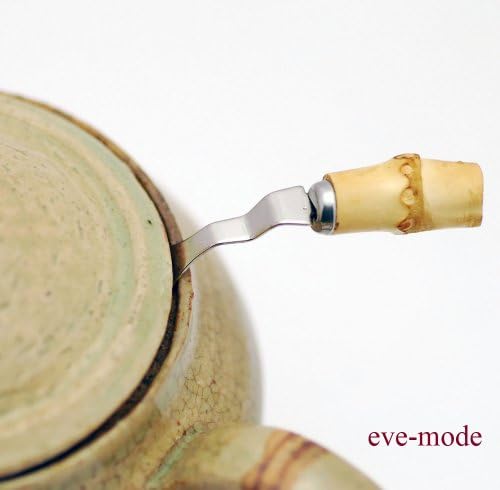 eve-mode 18-8 stainless steel tea strainer with genuine bamboo pattern 74-55 size 74mm depth 55mm - Image 5