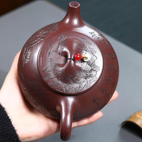 Tea Kettle Handmade Large-capacity Purple Clay Pot For Household Oolong Tea And Loose Tea Ceramic Tea Set Ceramic Tea Infuser - Image 7