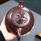 Tea Kettle Handmade Large-capacity Purple Clay Pot For Household Oolong Tea And Loose Tea Ceramic Tea Set Ceramic Tea Infuser - Image 7