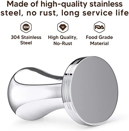 Stainless Steel 51mm 3 Ears Portafilter filter holder replacement Compitable for EC685.BK Coffee Machines, Detachable filter Holder Machine Coffee Machine Replacement Parts (1 filter,1 cup,1 Tamper) - Image 4