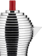 Alessi MDL02/3 R "Pulcina" Stove Top Espresso 3 Cup Coffee Maker in Aluminum Casting Handle And Knob in Pa, Red - Image 6